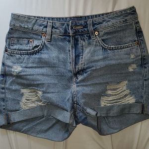 H&M Jean Shorts Distressed